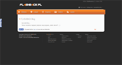 Desktop Screenshot of blog.fl4shb4ck.pl