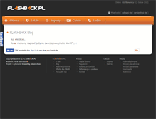 Tablet Screenshot of blog.fl4shb4ck.pl